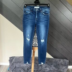 💥KanCan Dark Blue Distressed Ankle Jeans💥‎